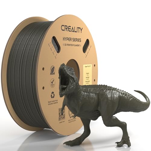 Image of Official Creality Hyper PLA-CF (Carbon Fiber) Filament 1.75mm, High Speed PLA-CF 30-300mm /s 3D Printer Filament,Dimensional Accuracy + /-0.02mm, Fit Most 3D Printer,1KG(2.2lbs) Spool Greyish Yellow