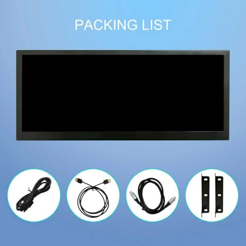 Image of VSDISPLAY 10.3'' 1920x720 Touchscreen Monitor IPS Small Stretched Bar LCD | with Mini H /D USB-C Video Input for Computer Laptop PC Industrial Secondary Display