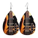 Pendientes colgantes de moda para mujer, de cuero ligero, con bonito estampado de perezoso, joyería de lágrima, talla única, Cuero