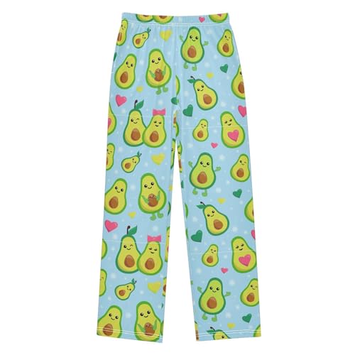 Boys' Pants Avocado Heart Long Bottoms Jogger Pants Elastic Waist Trousers with Pockets S-XL