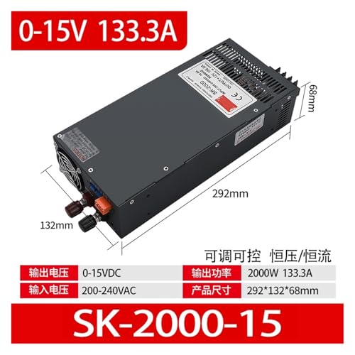 Alimentation réglable 110V 220V pour ajuster précisément le courant DC