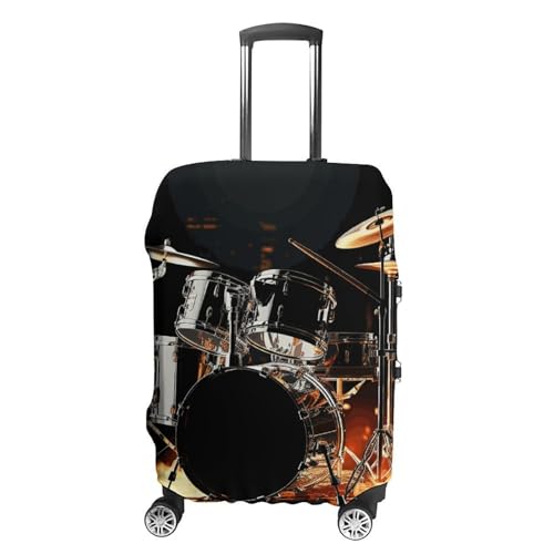 Drummer Printed Luggage Cover Protector, Fits 18-32 Inch Luggage
