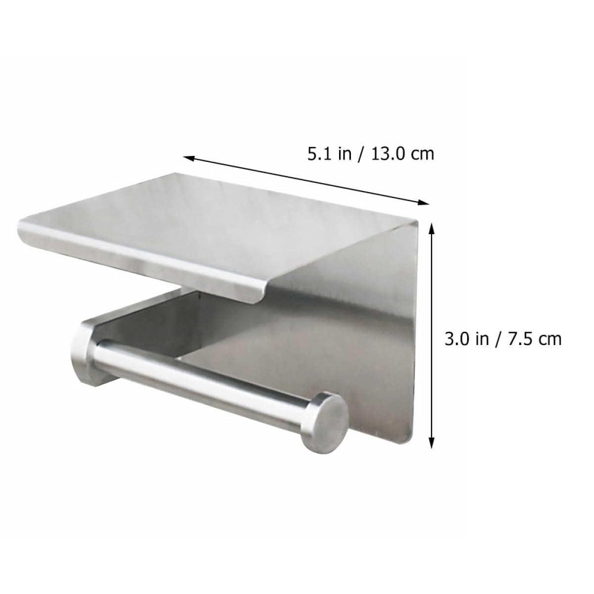 Portarrollos para de Acero Higiénico Papel Inoxidable Soporte Teléfono