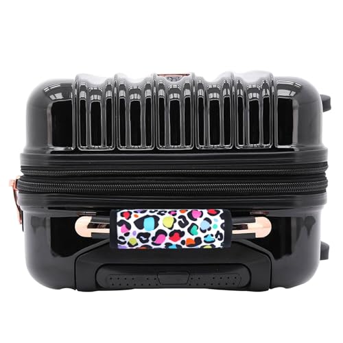 Careteilly Neoprene Luggage Handle Wrap Fluorescent Colors Luggage Identifiers/Tags/Marker (Leopard) by Careteilly - Used condition - Image 4