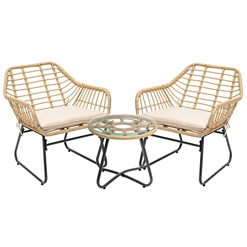 Hespéride Salon de Jardin Lambada Sésame avec Table Basse Ronde