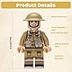 QMLING Waffen Militär Set für Figuren, 30 Mini Soldaten Figuren Spielzeug, Ww2 Armee Waffen Spielzeug Set, Ww2 Military Kit für Kinder Geschenke