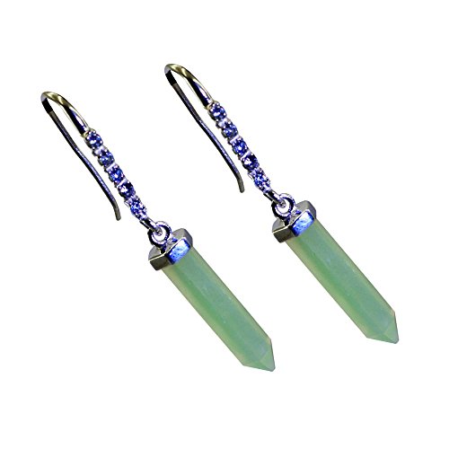 Boucles d'oreilles calcédoine aqua pendantes pour un style quotidien chic