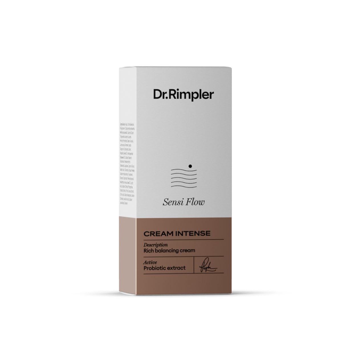Dr. Rimpler Sensi Flow CREAM INTENSE 50ml - gehaltvolle 24h-Creme mit probiotischem Wirkstoffkomplex - Regenerationspflege für reife, trockene und empfindliche Haut - schützt vor oxidativem Stress