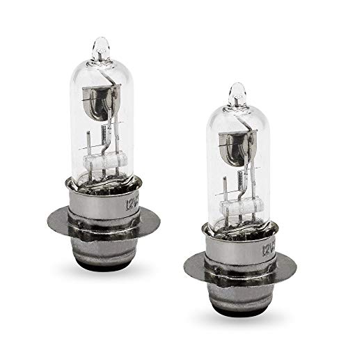 BHABAGALUSHKI OZOZLINSH ZERO 250 LOUGFELTEY (Set of 2) 12V 35W Headlight Head Light Bulb for Scooter ATV Moped Quad Go Kart Motorcycle 4 Wheeler Dune Buggy Sandrail Taotao Sunl Coolster Roketa Jonway