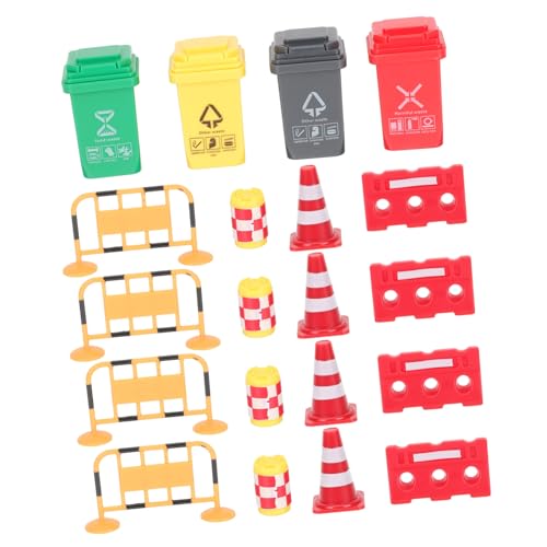 PAMINGONO 認知 路標 向け交通標識チュア 遊びながら学べるプラスチック製耐久モデル 親子で楽しむ交通 学習用 ランダムカラ ランダムカラー