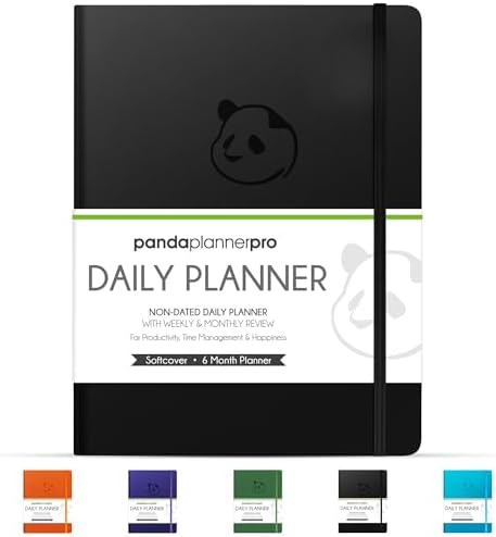 Panda Planner Pro A4 Daily Planner 2026, 6 Month, Large 8.5x11, B...