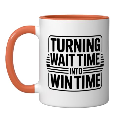 Car Rental Agent Job Title Profession Rent Vehicle Ceramic Mug, Orange/White