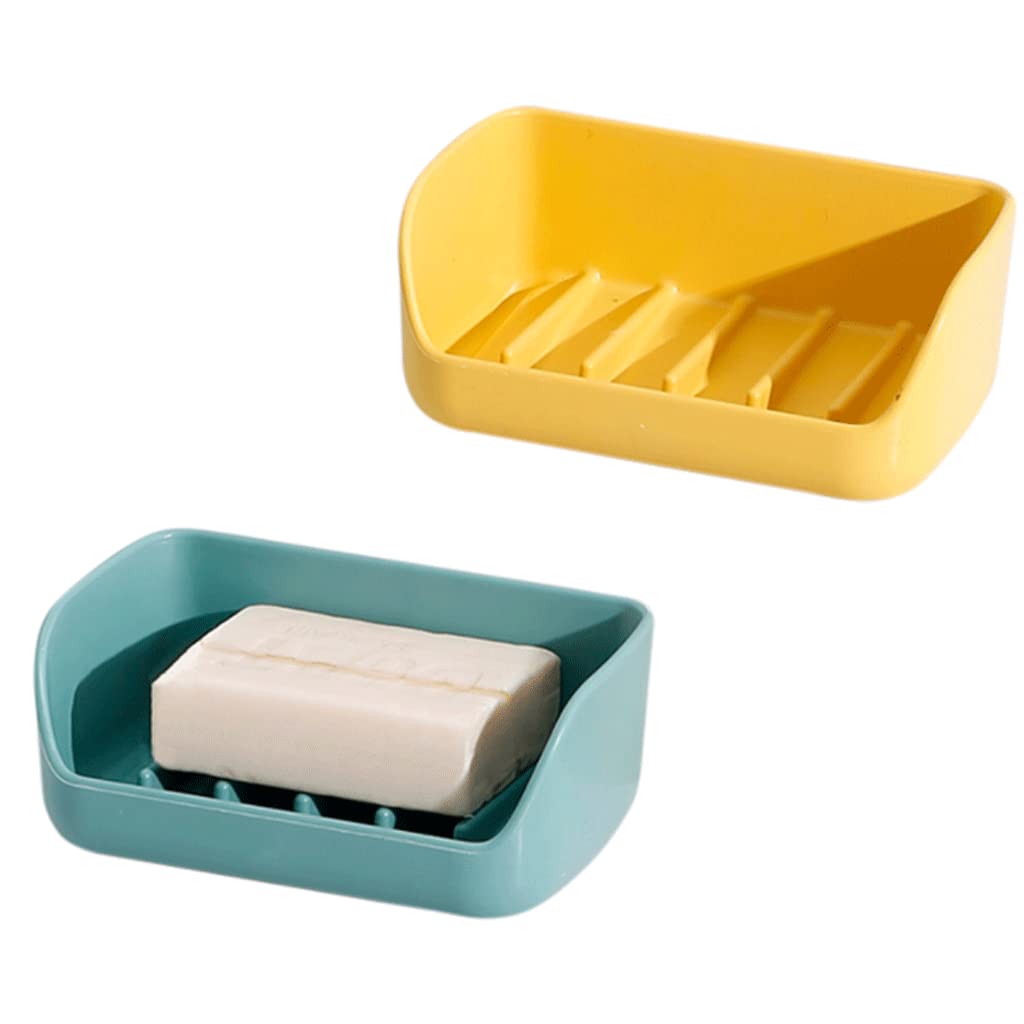 Soap dishes, Soap Dish Holder,SoapTray,Self-Draining Wall-mounted Multifunctional Countertop Drain(Type C)
