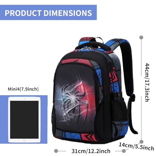 School Backpack Casual Daypack Travel Outdoor Camouflage Backpack Christmas Presents for Boys and Girls (Black)2