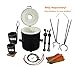 16KG/35LBs Propane Smelting Furnace Kit Double Burners - with 2 Graphite Crucibles and Crucible Tongs for Lifting and Pouring, Foundry Metal Smelter for Gold Copper Aluminum