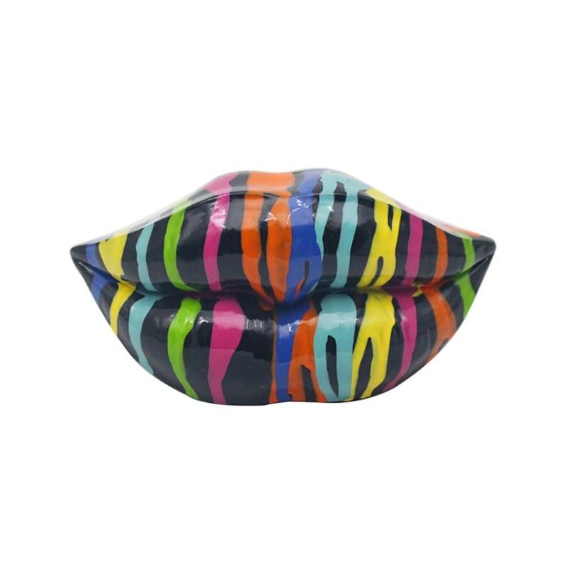 Lesser & Pavey Lips Rainbow Small Figurine For Home & Office | Home Decor Ornaments Gift For Women & Men | Beautiful Figurine For Indoor & Outdoor | Living Room Decor Ornaments