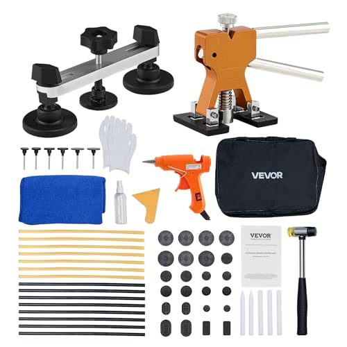 VEVOR Dent Puller Kit, 60 PCS Paintless Dent Removal Kit