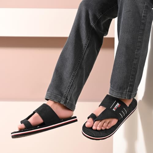 Image of Doctor Walk Men's Ortho Comfort Toe-Ring Slippers | Lightweight Non-Slip Cushioned Daily Wear Casual Sandals & Chappal for Men Extra Soft
