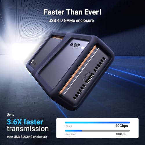 UGREEN Caja Externa M.2 NVMe 40Gbps con Dock Thunderbolt 4 miniatura 2