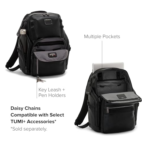 Image of TUMI - Alpha Bravo Search Backpack - Laptop Backpack for Men & Women - Backpack for Work & Travel - 17.0 inch X 14.0 inch X 8.3 inch - Black Leather