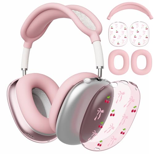 Coque AirPods Max silicone cerise pour protéger votre casque