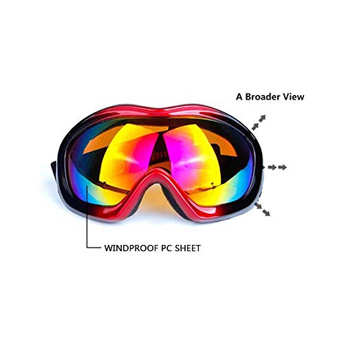 Lunettes de ski anti-brouillard à double écran interchangeable silver - 3