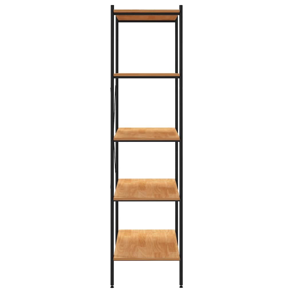 Standregal 80x40x163 cm, 5 Böden, Schwarz Eiche-Optik