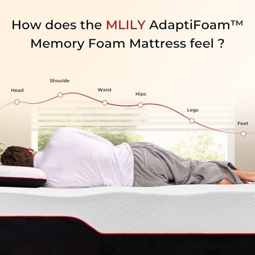 Image of MLILY Queen Size Mattress 12 Inch Memory Foam Manchester United, Medium Feel, Cool Sleep & Pressure Relief, Fiberglass Free, Made in The USA of Certified Safe US Foam and Global Materials, White