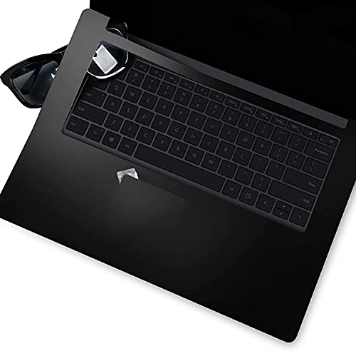 Image of XSKN Pure Color Full Body Bubble Free Computer Vinyl Decal Sticker Cover Protective Skin for Microsoft Surface Laptop 1 2 3 4 5 Model Computer (Surface Laptop 4&5 15 inch,Black)