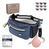PAWZONE Futterbeutel Hunde - Leckerlibeutel für Hunde - Bauchtasche für Hunde Zubehör - Leckerlitasche für Hunde - Inkl. Reflektorband & Zusatzgurt für Flexileine (Marineblau) PAWZONE Futterbeutel Hunde - Leckerlibeutel für Hunde - Bauchtasche für Hunde Zubehör - Leckerlitasche für Hunde - Inkl. Reflektorband & Zusatzgurt für Flexileine (Marineblau)