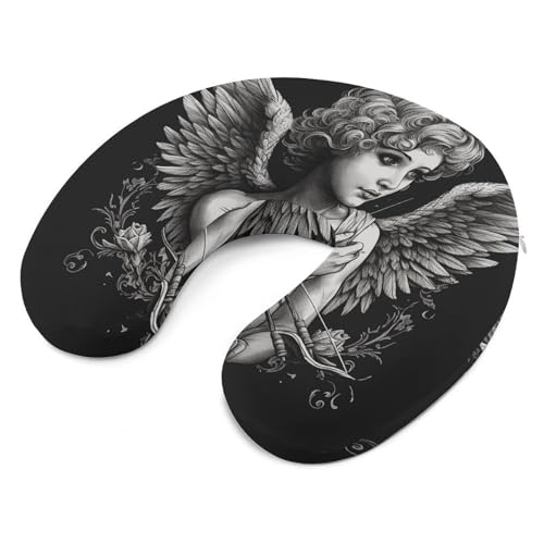 Almohada de viaje de algodón viscoelástico U miniatura 6