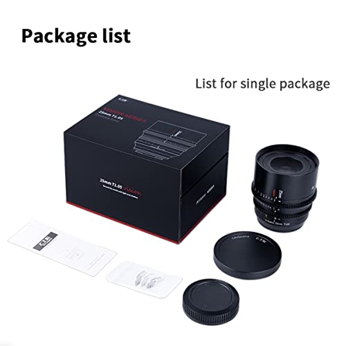 Ficha técnica 7artisans 25mm T1.05 Cine Lens APS-C Gran Apertura Manual Largo Enfoque Tiro Para Sony E-mount - Fernando Cortés