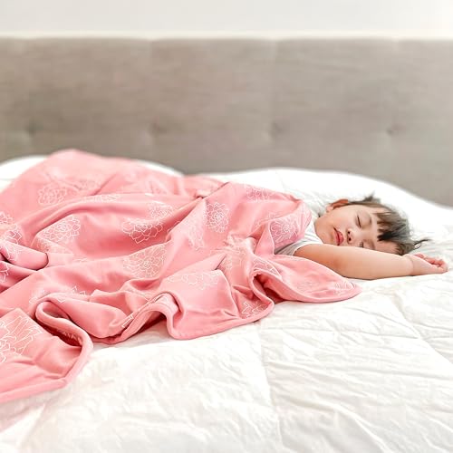 Image of Woolino Toddler Blanket - Merino Wool and Organic Cotton Baby Blanket for Girls and Boys - 4 Season - 52.5 inch x 40 inch - Succulent