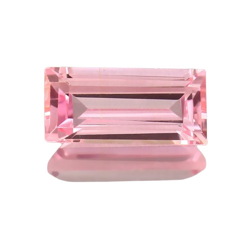 Pierre morganite naturelle haut de gamme 13x6mm à facettes pour joaillerie fine