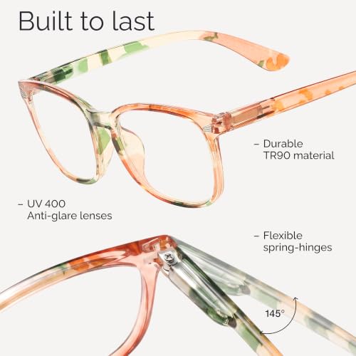 Image of CCVOO Reading Glasses for Women, Eye glasses, Blue Light Readers for Women, Cheaters
