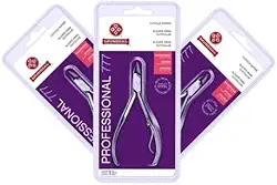 Kit Com 3 Alicate De Cutícula Mundial 777 Inox Moderno Aço Inoxidável Prata