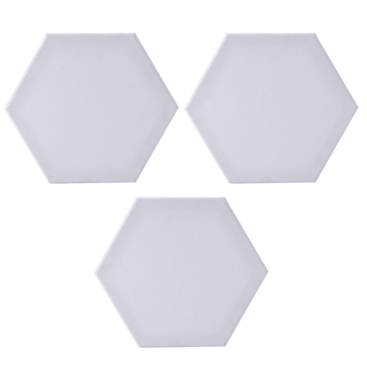 Tableros hexagonales de lienzo de algodón grueso HANABASS para pintura al óleo y arte DIY