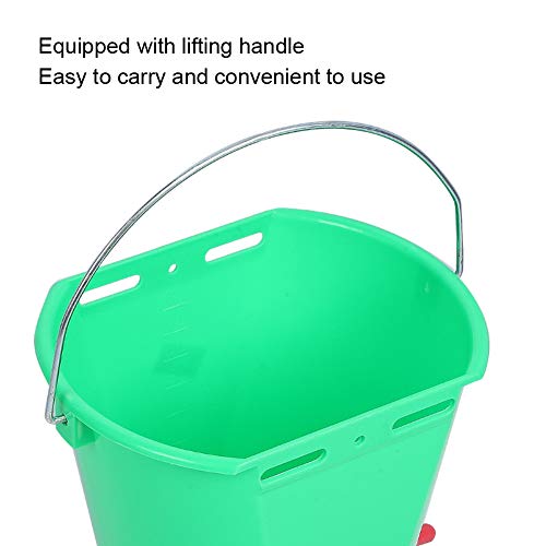 XiangXin Balde para alimentação de leite, verde com balde de alimentação antirefluxo de 5 tipos de g