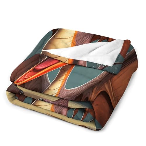 Couverture en flanelle ptérodactyle : idée cadeau idéale pour Noël - 3