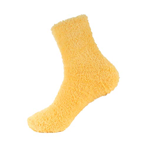 Image of BambooMN Women's Super Soft and Cozy Feather Light Fuzzy Socks - Multiple Color Options - Two Sizes - Value Packs