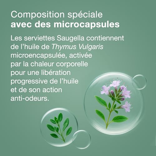 Saugella - Cotton Touch Nuit - Serviettes Hygiéniques - Très Absorbantes – Extra-fines - Hypoallergéniques Avec Ailettes - Anti-Odeurs - 48 Serviettes - Lot De 4x12 – vue 6