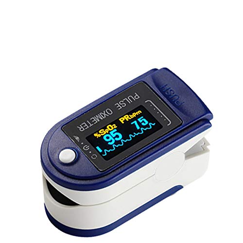 Lenago Pulse_Oximeter Fingertip, Fingertip Blood_Oxygen_Saturation Monitor with LED Screen, Digital Pluse Rate, Fingertip Health Monitor (Blue)