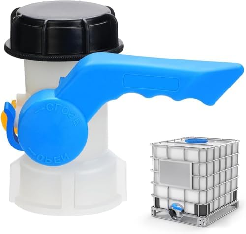 Robinet IBC Cuve 1000L Adaptateur S100x8 S60x6 Avec Raccord 3/4" - Laiton PP