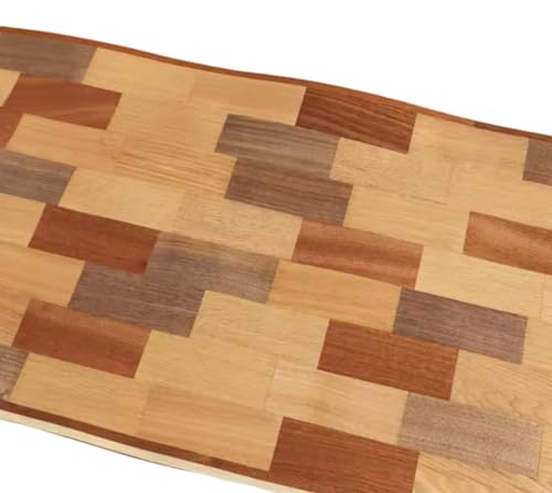 Nature's Palette: 5 hojas de chapa rectangulares de mezcla de madera, nogal negro, roble blanco, roble rojo, sapele, arce, eleva tus diseños