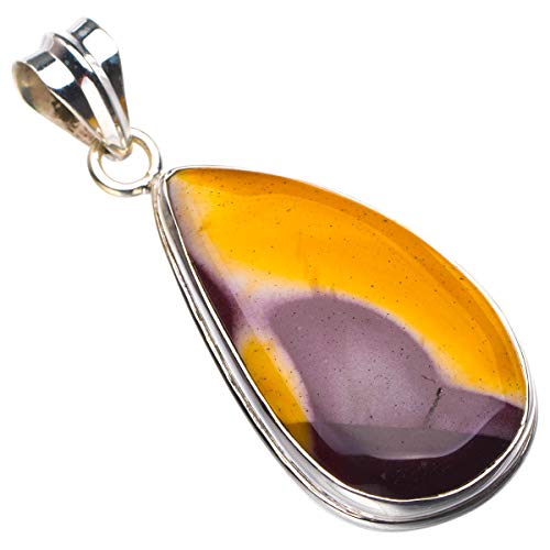 Pendentif Jaspe impérial Royal argent 925 bijoux artisanaux vintage femmes D5539