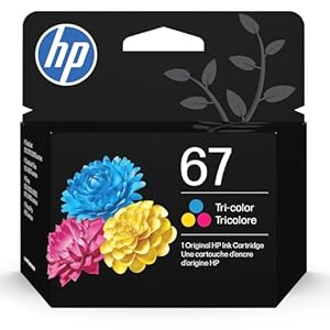 HP 67 Tri-Color Ink Cartridge Print...