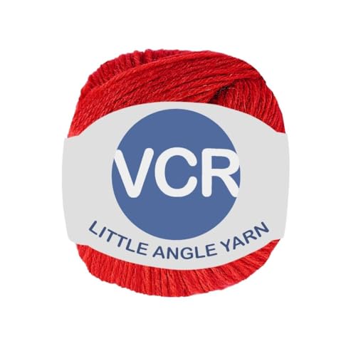 Image of VCR 4 Ply Red Little Angle Yarn, 25 Grams, 92 Meters Length, 100% Acrylic Soft Baby Knitting Yarn for Crochet, Newborn Sweaters, Soft Baby Socks, Mittens and Leggings, Pack of 1