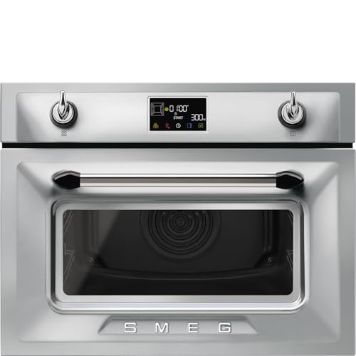 Microondas compacto con horno Smeg, Inox - SO4902M1X