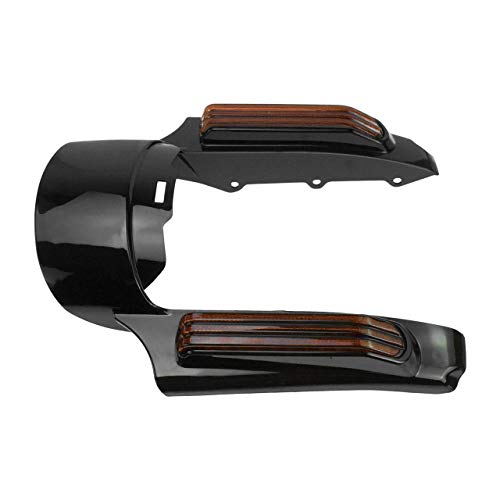 image for YHMTIVTU Motorcycle Rear Fender Extension Fascia Set with LED Turn Sig