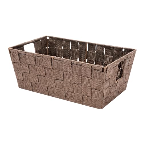 Image of Whitmor 6581-2712-JAVA Woven Strap Small Storage Tote Java